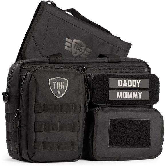 Mens Tactical Diaper Bag for Dads w/Included Changing Mat
